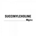 thumbnail image 1 of 0.375" x 1.625" SUCCINYLCHOLINE MG/CC Label For Drug Syringes, 1 of 1