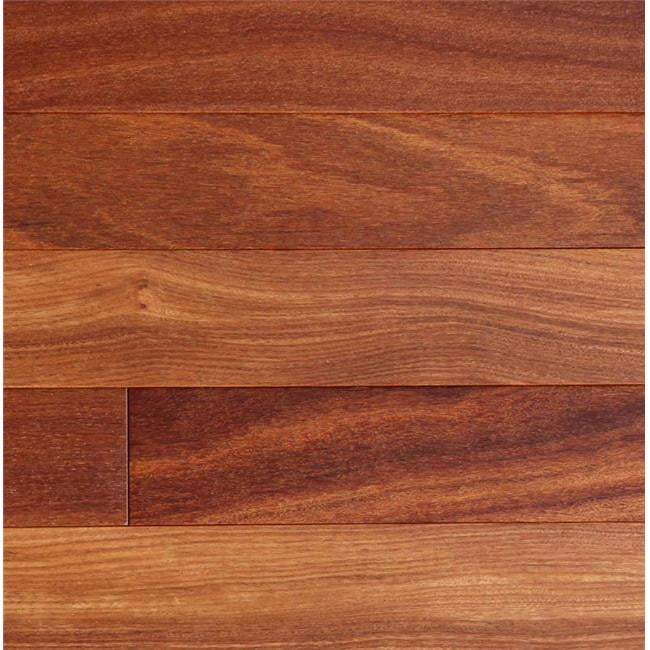 0.375 x 5 x 4 in. - 26.05 ft. Click Engineered Hardwood Flooring, Brazilian Teak Cumaru & Natural