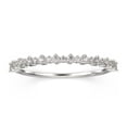 thumbnail image 1 of 0.37ct Diamond Moissanite Wavelet 10k White Gold Wedding Band, 1 of 4