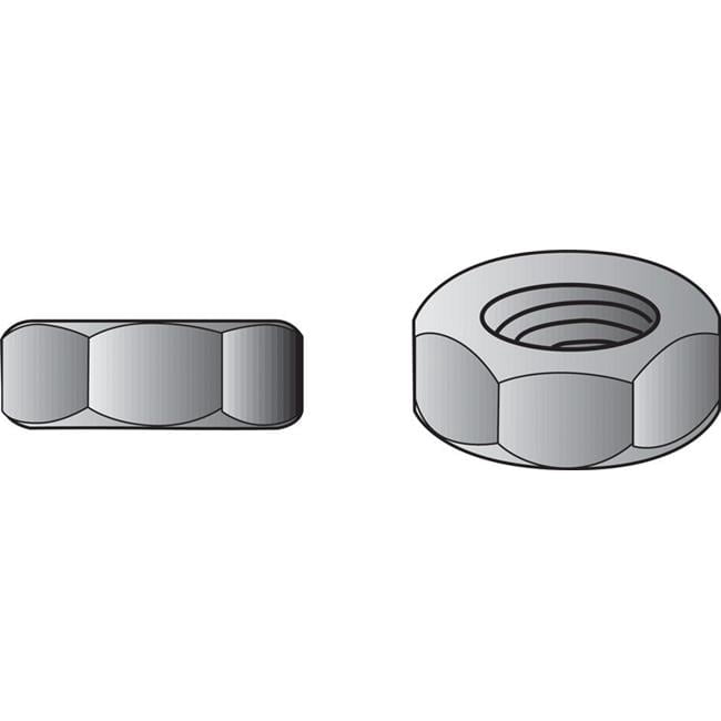 0.38-16 in. USS Galvanized Hex Nuts