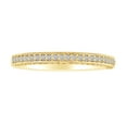 thumbnail image 1 of AFFY 0.38 Carat Round Shape White Natural Diamond Wedding Band Ring 18k Solid Yellow Gold Ring Size-10, 1 of 1