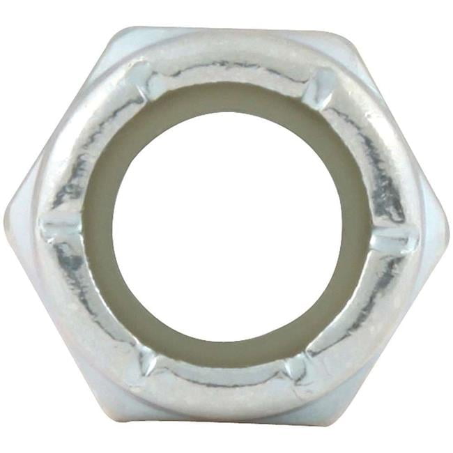 0.38 in. 24 Coarse Thread Thin Nylon Insert Nuts - Pack of 10