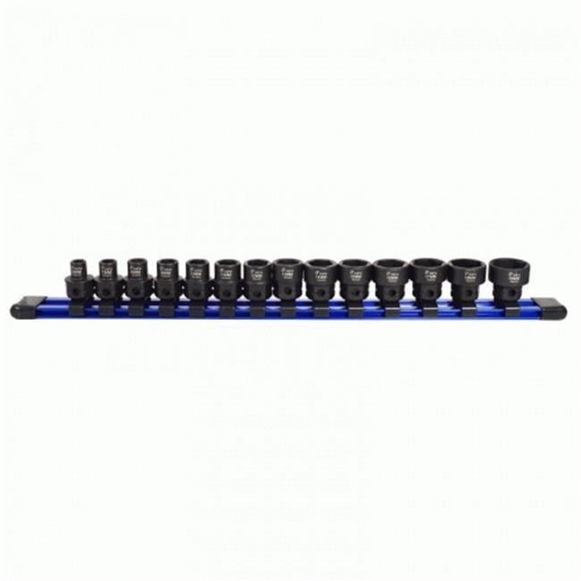 0.38 in. Drive Nano Low Profile Impact Metric Socket Set - 14