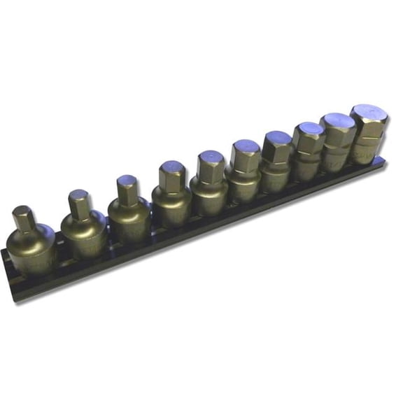 0.38 in. Half Cut Stubby Sae Hex Set