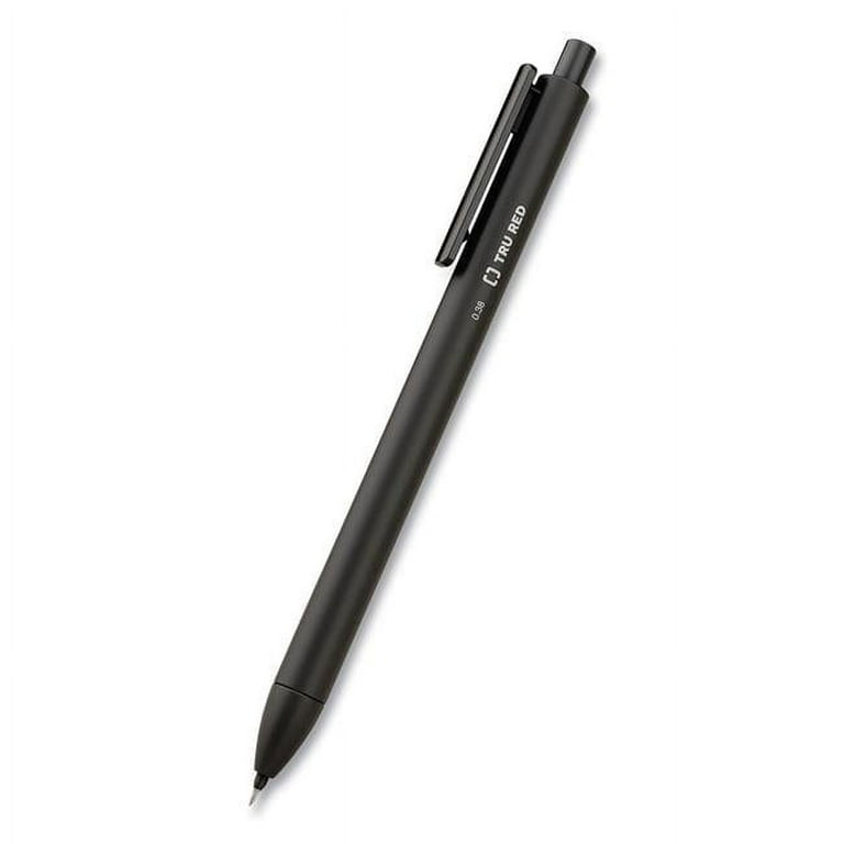 Quick Dry Gel Pen, Retractable, Extra-Fine 0.38 mm, Black Ink, Black Barrel, 5/Pack Quick Dry Gel Pen, Retractable, Extra-Fine 0.38 mm, Black Ink, Black Barrel, 5/Pack