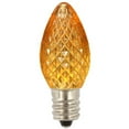 thumbnail image 1 of 0.38 watt C7 Faceted LED Yellow Replacement Bulb, 1 of 1