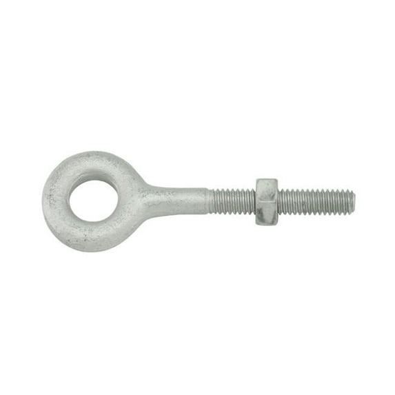 0.38 x 2.5 in. Forged 1030 Carbon Steel Hot Dip Galvanized Regular Type Eye Bolts - Pack of 2