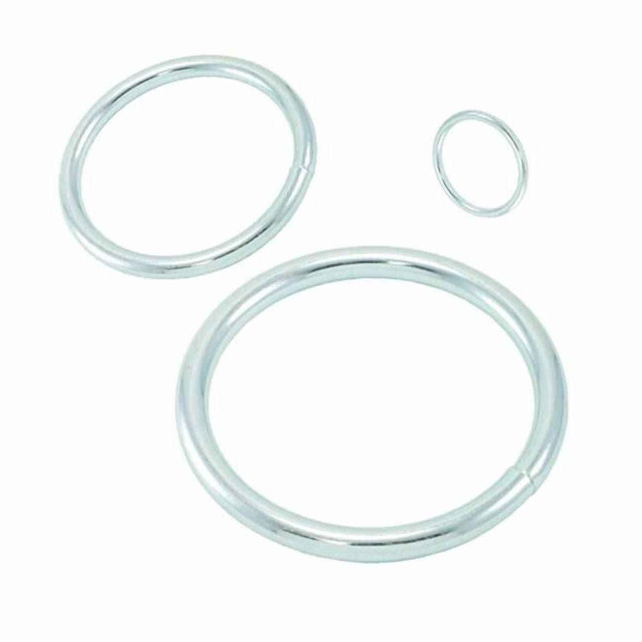 Implementos Round Steel Rings, 0.38 x 3 in, 316 Stainless Steel, Pack ...