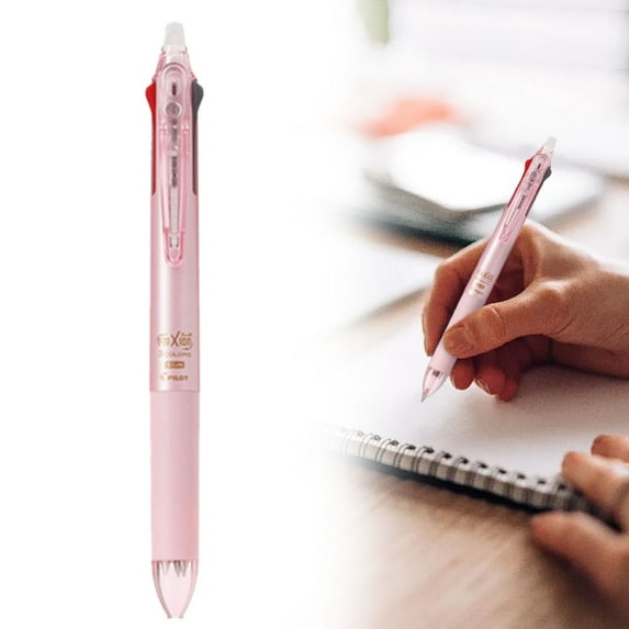 0.38mm Tri-Color Erasable Pen - 3-in-1 Multi-Functional Writing Tool for Exams, Note-Taking & Sketching | Friction Erasable Ink with 5ml Capacity