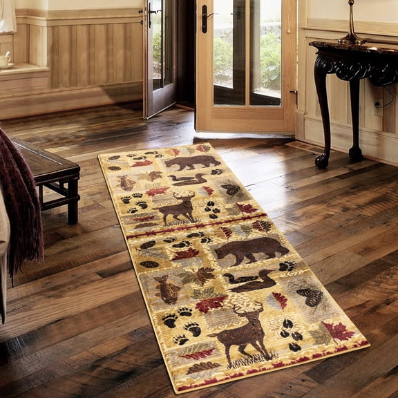 0.39" Pile, Beige Polypropylene Rug - Fits Under Furniture, Traffic - proof