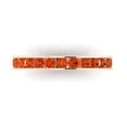 thumbnail image 1 of 0.39 ctw Wedding Band for Women - 14K Rose Gold Simulated Red Diamond Stackable Eternity Ring, 1 of 6