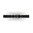 thumbnail image 1 of 0.39 ctw Wedding Band for Women - 14K White Gold Natural Onyx Stackable Eternity Ring, 1 of 6
