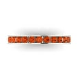 thumbnail image 1 of 0.39 ctw Wedding Band for Women - 14K White Gold Simulated Red Diamond Stackable Eternity Ring, 1 of 6