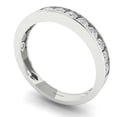 thumbnail image 1 of 0.39 ctw Wedding Band for Women - 18K White Gold Simulated Diamond Stackable Eternity Ring, 1 of 7
