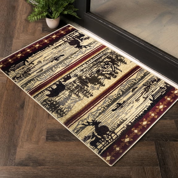 0.39 in. Pile Rug, Polypropylene Material - For Under Furniture and Entryways