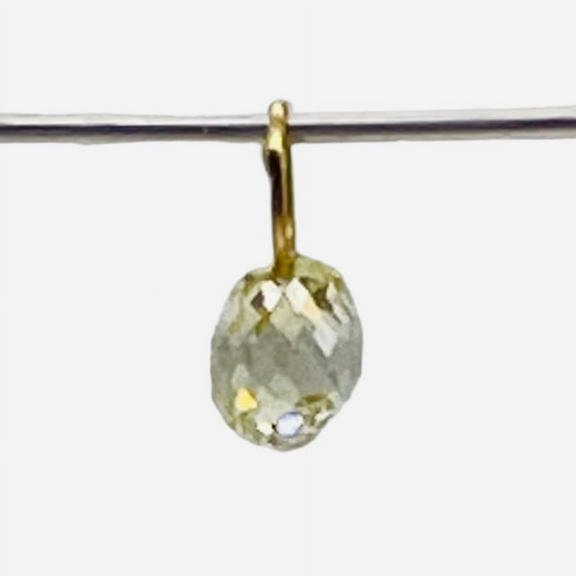 0.39cts Natural Canary Diamond 18K Gold Pendant | 4x3.25x2.75mm |