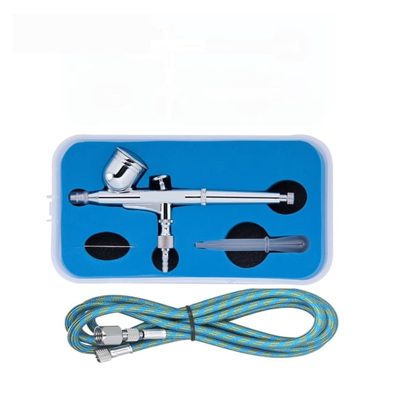 0.3MM 7CC Dual-Action Airbrush With Box Gravity Spray Gun Air Hose For Art Cake Nail Model Paint Spraying Hobby ,Versatile applications