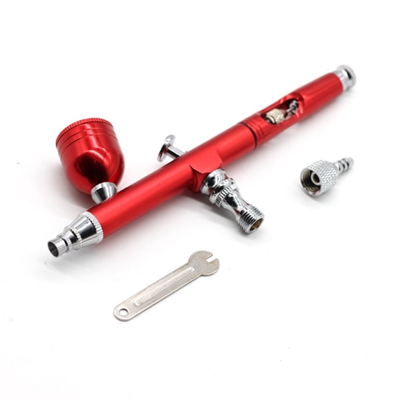 Airbrush Tool Dual Action Gravity Feed 0.3mm Nozzle Spray Airbrush Nail Art Paint Tattoo Tool With Wrench Straw