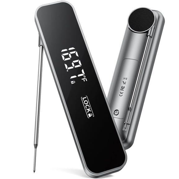 0.3S Professional Instant Read Meat Thermometer  Digital Food Thermometer for Cooking, Grilling, BBQ, Candy, Air Fryer, Griddle  Kitchen Gadget Essentials & Valentines Day Gifts for Him Her Dad Mom
