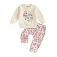 thumbnail image 1 of 0-3Y Toddler Baby Boys Girls Christmas Clothes Sets 6M 12M 18M 24M 3Y Long Sleeve Xmas Tree Sweatshirt Tops Drawstring Pants, 1 of 10