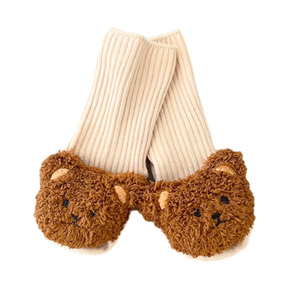 0-3Year Baby Floor Socks NonSlip Soles Socks Breathable Cartoon Knee High Socks First Walker Shoes Kids Prewalker Socks
