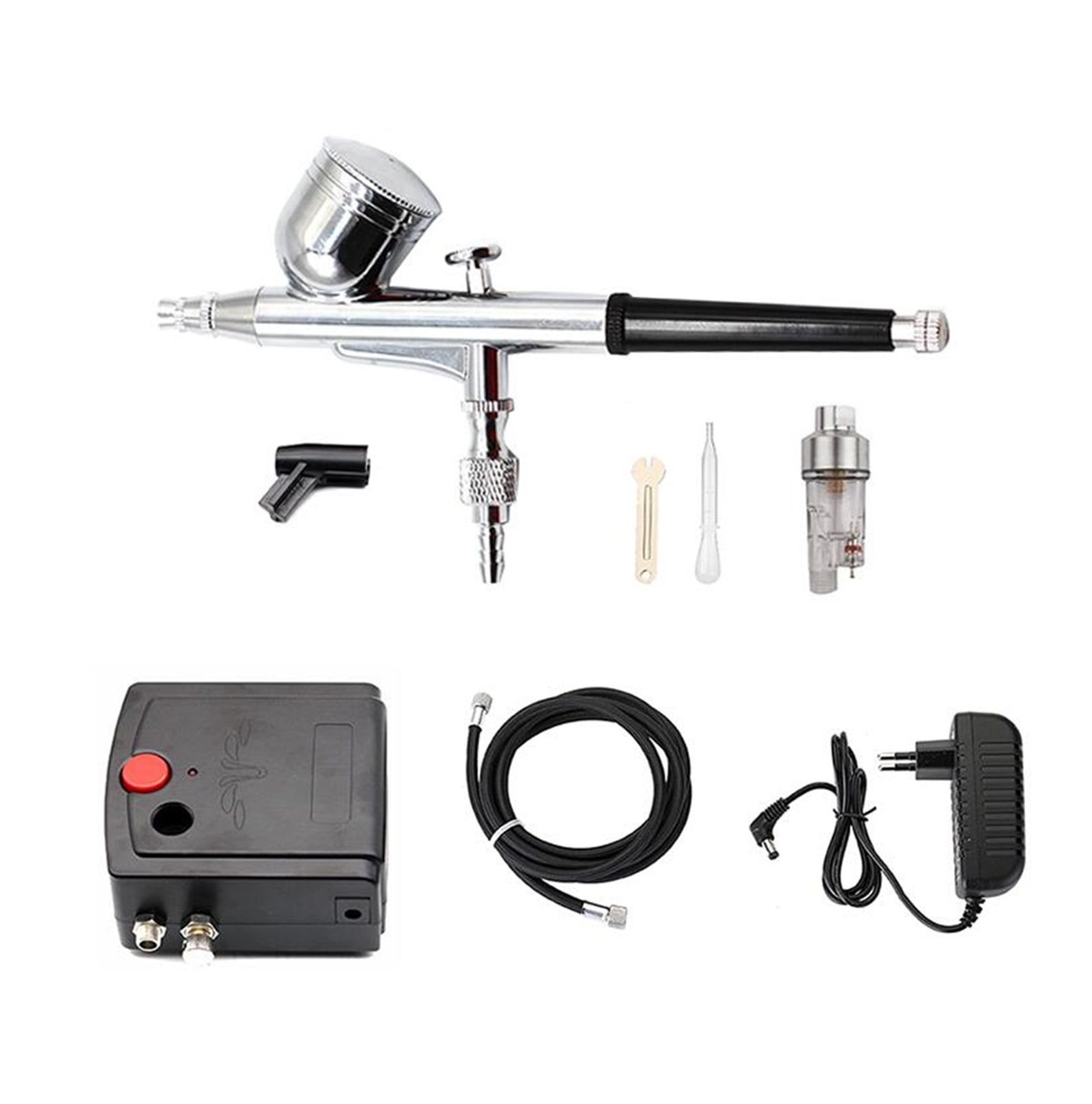 0.3mm Airbrush Paint Airbrush Compressor Air Brush Spray Gun Sprayer Pen Kit Makeup Airbrush Cake Needle Body Paint Nail Tattoo ,Versatile applications