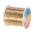 thumbnail image 1 of 0.3mm Jewelry Wire, 28 Gauge 328FT Craft Wire Copper Beading Wire for Jewelry Making/Planting/Weaving/DIY Crafting, Soft Metal Wires [100M, Champagne Gold], 1 of 7