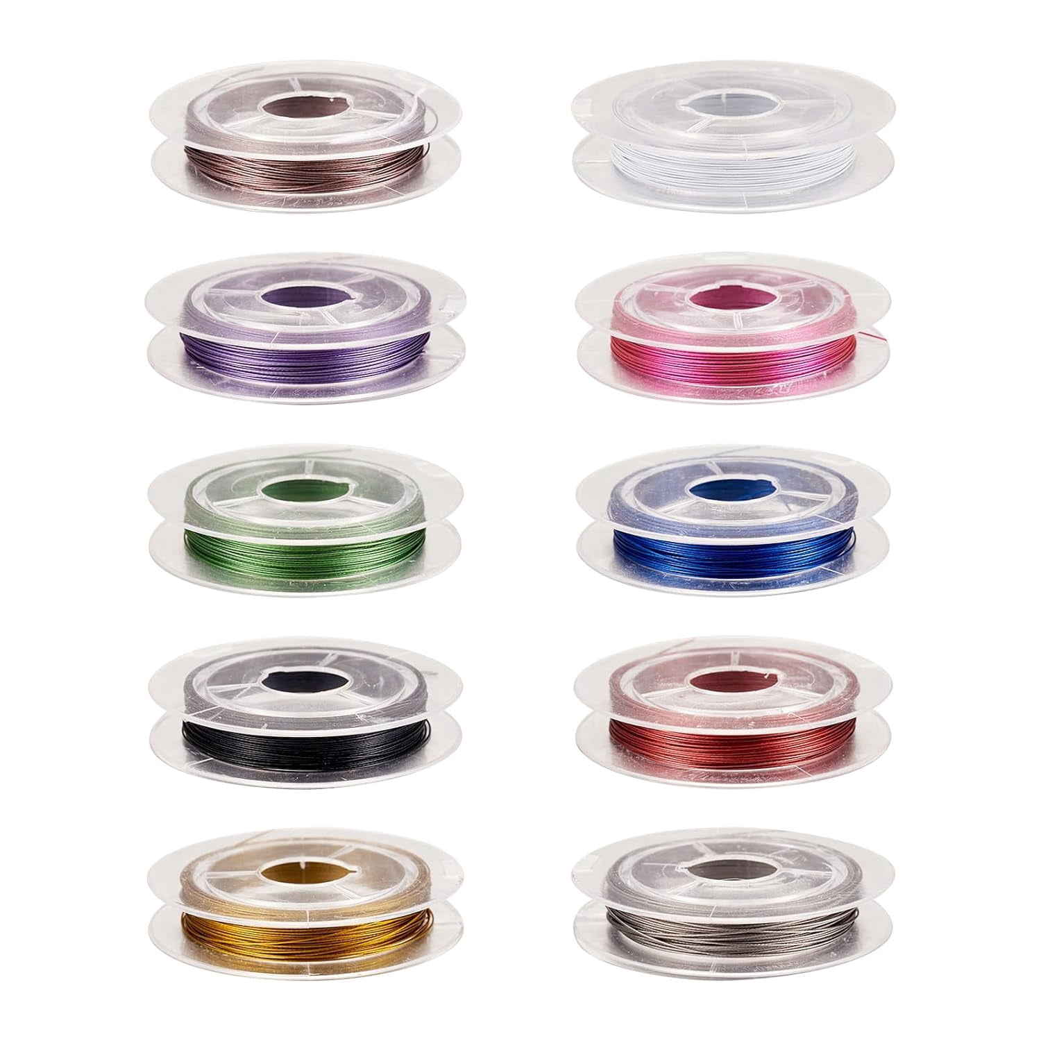 0.3mm Mixed Colors Tiger Tail Beading Wire Nylon-Coated Steel Metal ...