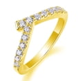 thumbnail image 1 of 0.4 Carat Moissanite Rings for Women D Color VVS1 S925 Sterling Silver Round Cut Moissanite Wedding Rings Simulated Diamond Wedding Bands Lab Diamond Rings, 1 of 4