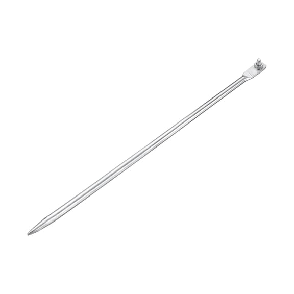 0.4" Ground Rod Cold Galvanized Grounding Pin 1.6ft Straight Single Hole Grounding Stake for Antenna Satellite