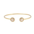 thumbnail image 1 of 0.4 TCW Solid 18 Kt Yellow Gold SI Clarity HI Color Diamond Bangle Bracelet With Round Closing, 1 of 5