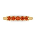 thumbnail image 1 of 0.35 ctw Wedding Band for Women - 18K Yellow Gold Simulated Red Diamond Stackable Eternity Ring, 1 of 6
