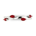 thumbnail image 1 of 0.4 ctw Wedding Band for Women - 14K White Gold Simulated Ruby Stackable Eternity Ring, 1 of 6