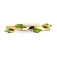 thumbnail image 1 of 0.4 ctw Wedding Band for Women - 18K Yellow Gold Natural Peridot Stackable Eternity Ring, 1 of 6