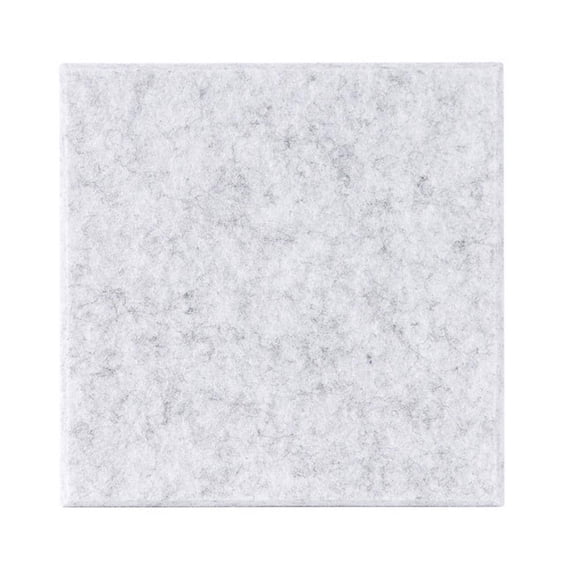 0.4 in. x 9 in. x 9 in. Fabric Square Self-Adhesive Sound Absorbing Acoustic Panels in Grey (12-Pack)