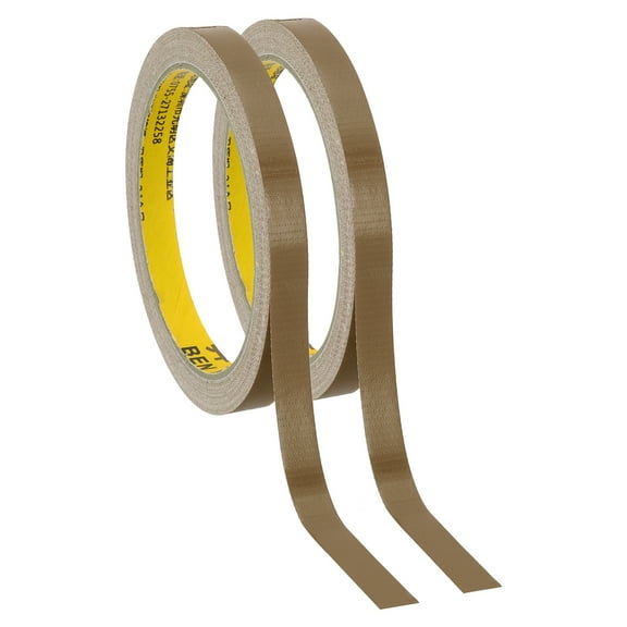 Uxcell 0.4"x0.01" Bookbinding Tape 2 Roll 11 Yard Cloth Bookbinding Repair Tape Book Binding Tape Self Adhesive Brown