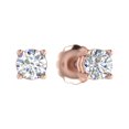thumbnail image 1 of 0.40 Carat 4-Prong Diamond Stud Earrings in 14K Rose Gold (With Screw-back) (I1-I2 Clarity), 1 of 1
