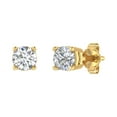 thumbnail image 1 of 0.40 Carat 4-Prong Set Diamond Stud Earrings in 14K Yellow Gold, 1 of 6
