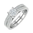 thumbnail image 1 of 0.40 Carat Diamond Bridal Ring Set in 14K White Gold (Ring Size 4.25) (I1-I2 Clarity), 1 of 4