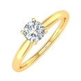 thumbnail image 1 of 0.40 Carat Diamond Solitaire Engagement Ring Band in 14K Yellow Gold - IGI Cert (Ring Size 6.75) (I1-I2 Clarity), 1 of 7