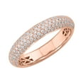 thumbnail image 1 of 0.40 Carat Diamond Wedding Band Ring in 14K Rose Gold (Ring Size 8.75), 1 of 1