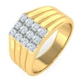 thumbnail image 1 of 0.40 Carat Men's Diamond Wedding Band Ring in 14K Yellow Gold (Ring Size 4) (I1-I2 Clarity), 1 of 5