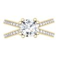 thumbnail image 1 of 0.40 Carat (ctw) 10K Yellow Gold Round Cut Diamond Ladies Bridal Split Shank Semi Mount Engagement Ring (No Center Stone, 1 of 4