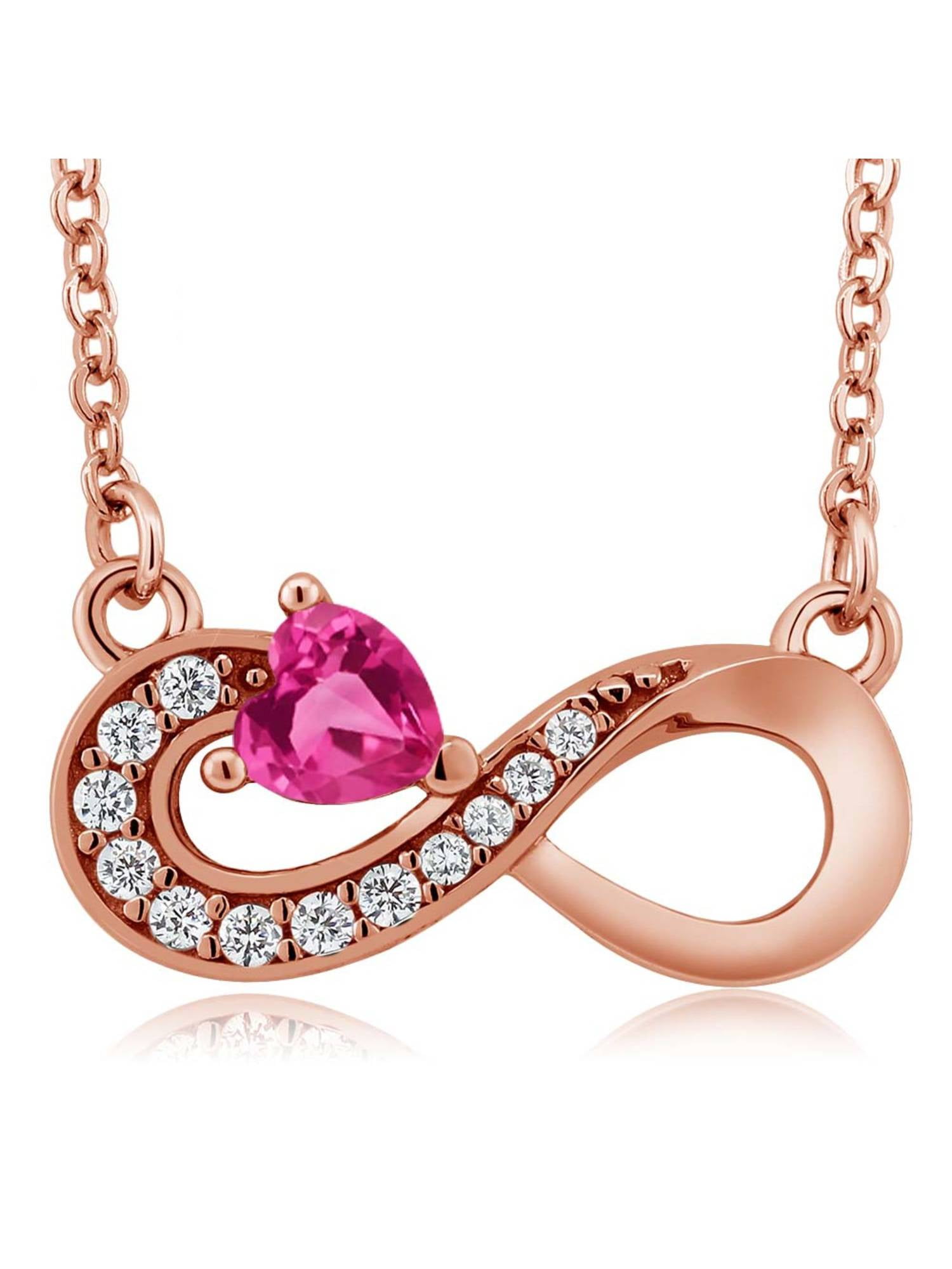 Heart shaped deals infinity necklace