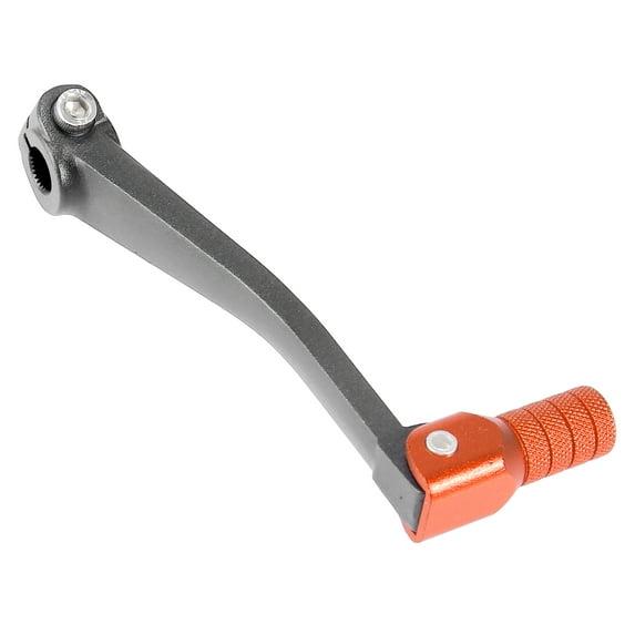 0.43" Aluminum Alloy Universal Motorcycle Folding Gear Shift Lever Shifter Grey Orange