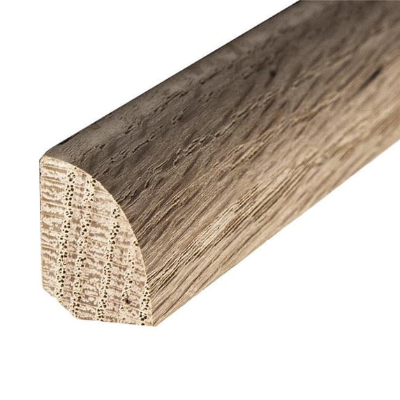0.43 x 0.75 in. Base Shoe Mould, White Oak