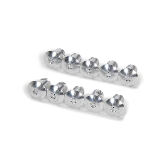 0.437 x 0.550 in. Body Torx Oval Head Quick Turn Fastener, Natural - Set of 10
