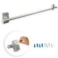 thumbnail image 1 of 0.4375 in. Self-Adhesive or Wall Mounted Rod for 9 to 16 in. Windows, Satin Nickel, 1 of 1