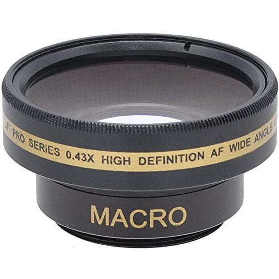 0.43x HD Wide Angle with Macro Lens for Sony HDR-CX360V HDR-XR155e HDR-CX155e