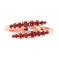 thumbnail image 1 of 0.44 ct Brilliant Round Cut Natural Garnet 18K Rose Gold Band SZ 9.25, 1 of 6